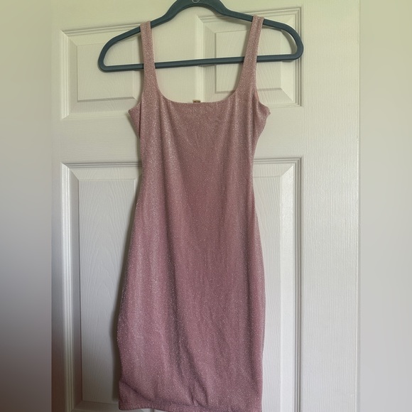 Pink Sparkly Mini Dress - Picture 2 of 2
